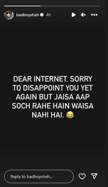 Badshah IG Story 