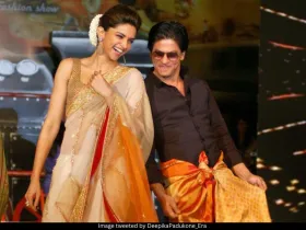 Deepika Padukone and Shah Rukh Khan 