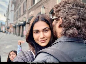 Allu Arjun and Sneha Reddy 