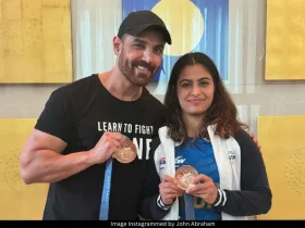 John Abraham and Manu Bhaker 