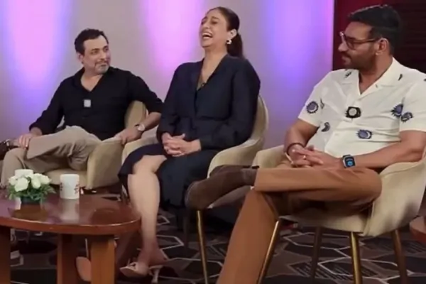 Ajay Devgn and Tabu 